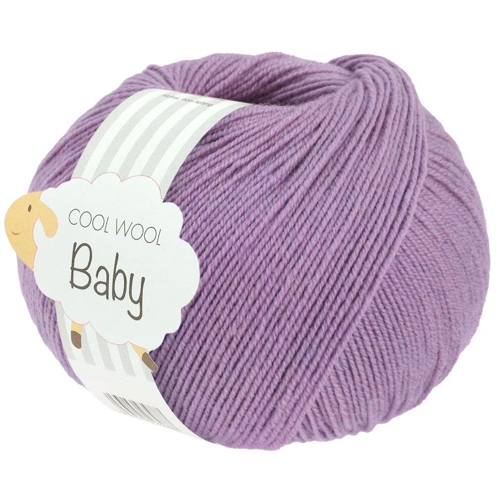 Lana Grossa Cool Wool Baby 50g - extrafeines Merinogarn Farbe: 328 Lila