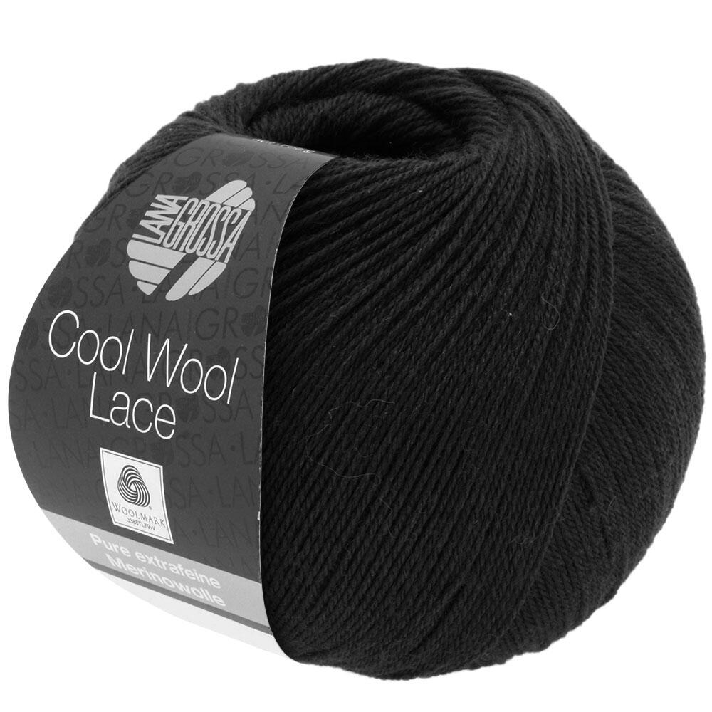Lana Grossa Cool Wool Lace Farbe: 24 schwarz