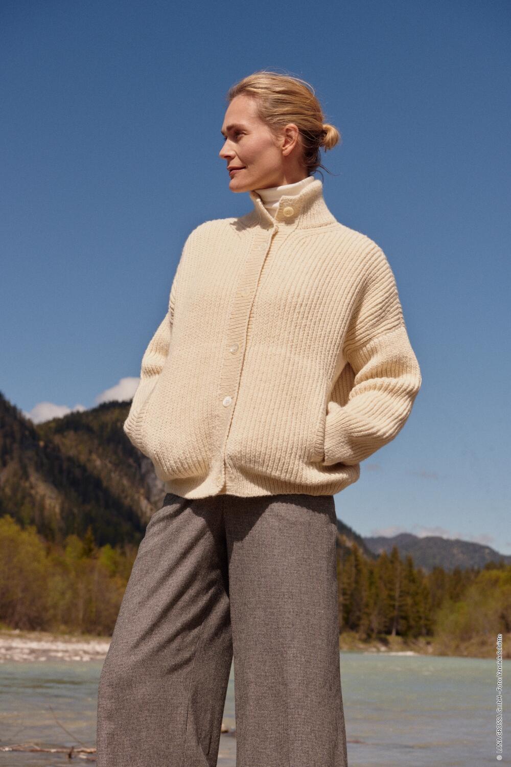 Lana Grossa Filati Classici Ausgabe 21 Modell 16 Jacke Alta Moda Alpaca