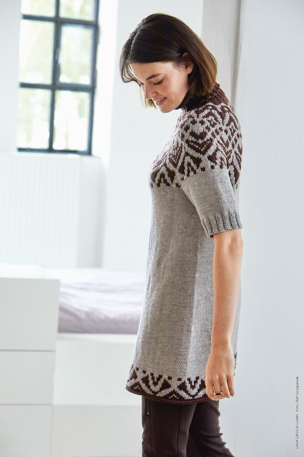 Lana Grossa Heft Merino Edition Nr. 2  Modell 33 Kleid Cool Wool Big
