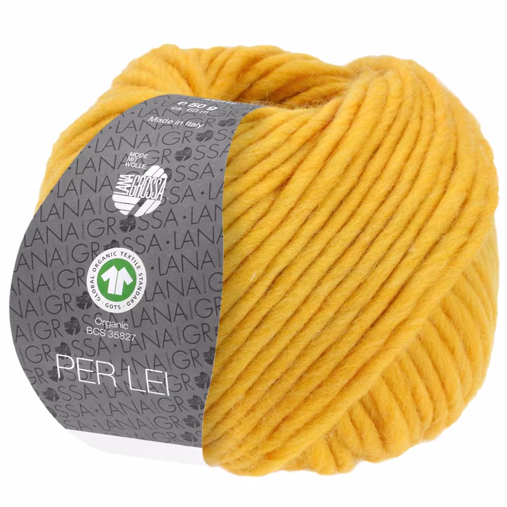 Lana Grossa Per Lei GOTS 50g - 001 Gelb