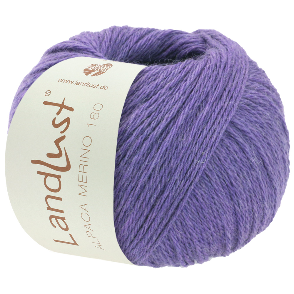 Lana Grossa Landlust Alpaka Merino 160 Farbe: 416 violett