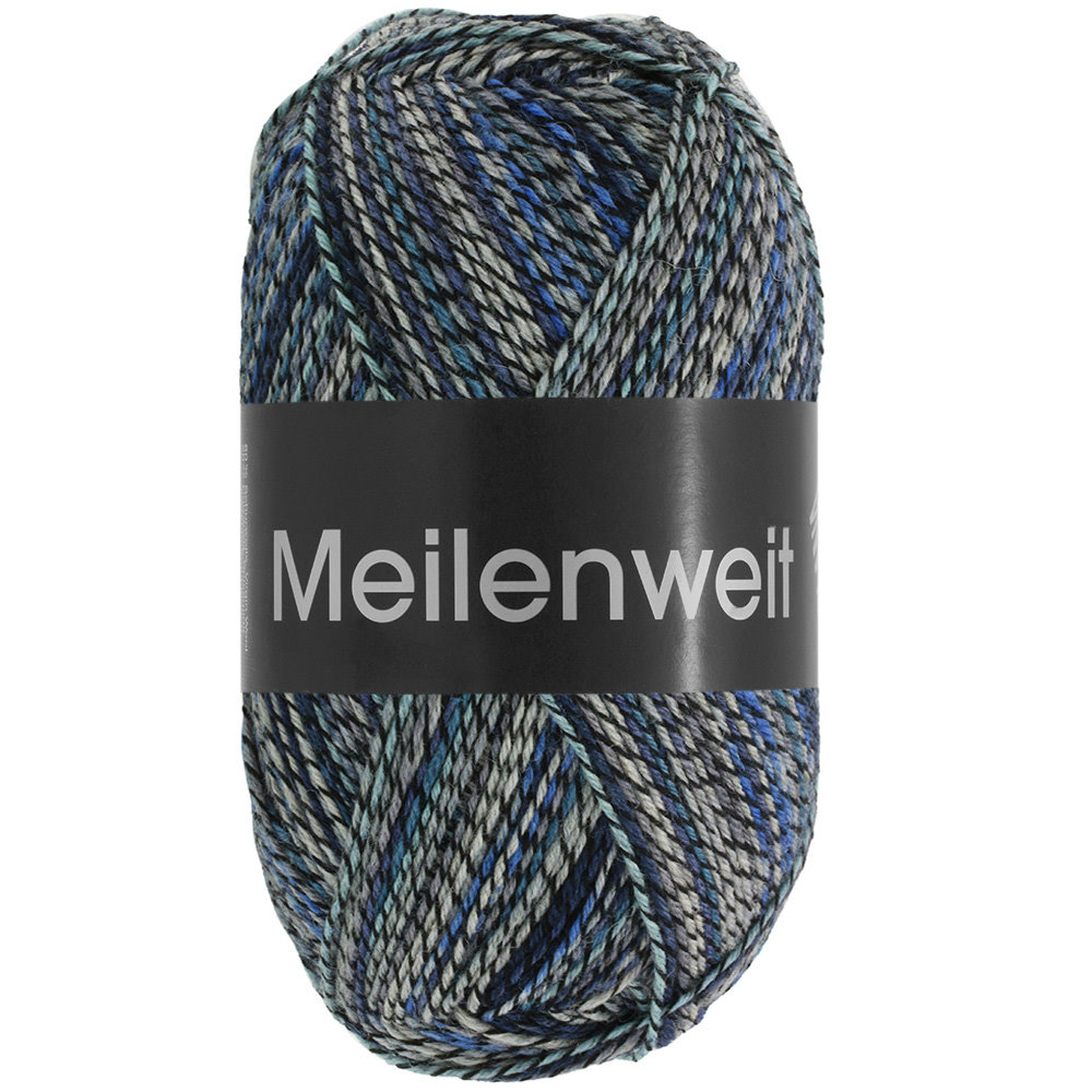 4651 Schwarz/Hell-/Mittel-/Dunkelgrau/Petrol/Mint/Blau
