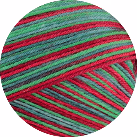 Lana Grossa Meilenweit 100 - Christmas Edition 100g Farbe: 6790