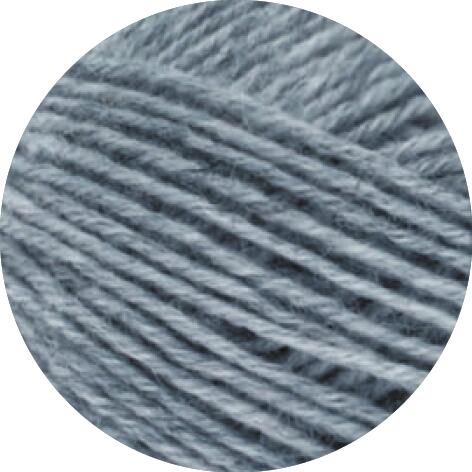 Lana Grossa Meilenweit 50 Sockenwolle 50g Farbe 1302 Jeans/Grau meliert