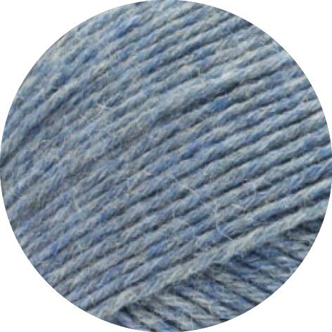 Lana Grossa Meilenweit 150 - 6fach Sockenwolle 150g Farbe:  9226 Graublau meliert