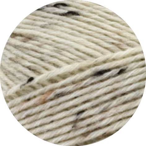 Lana Grossa Meilenweit 150 TWEED - 6fach Sockenwolle 150g Farbe: 8817 Rohweiß