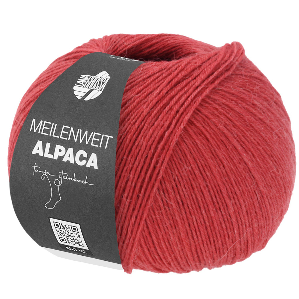 Lana Grossa Meilenweit 100 Alpaka Uni 100g Farbe: 2003 Terrakotta