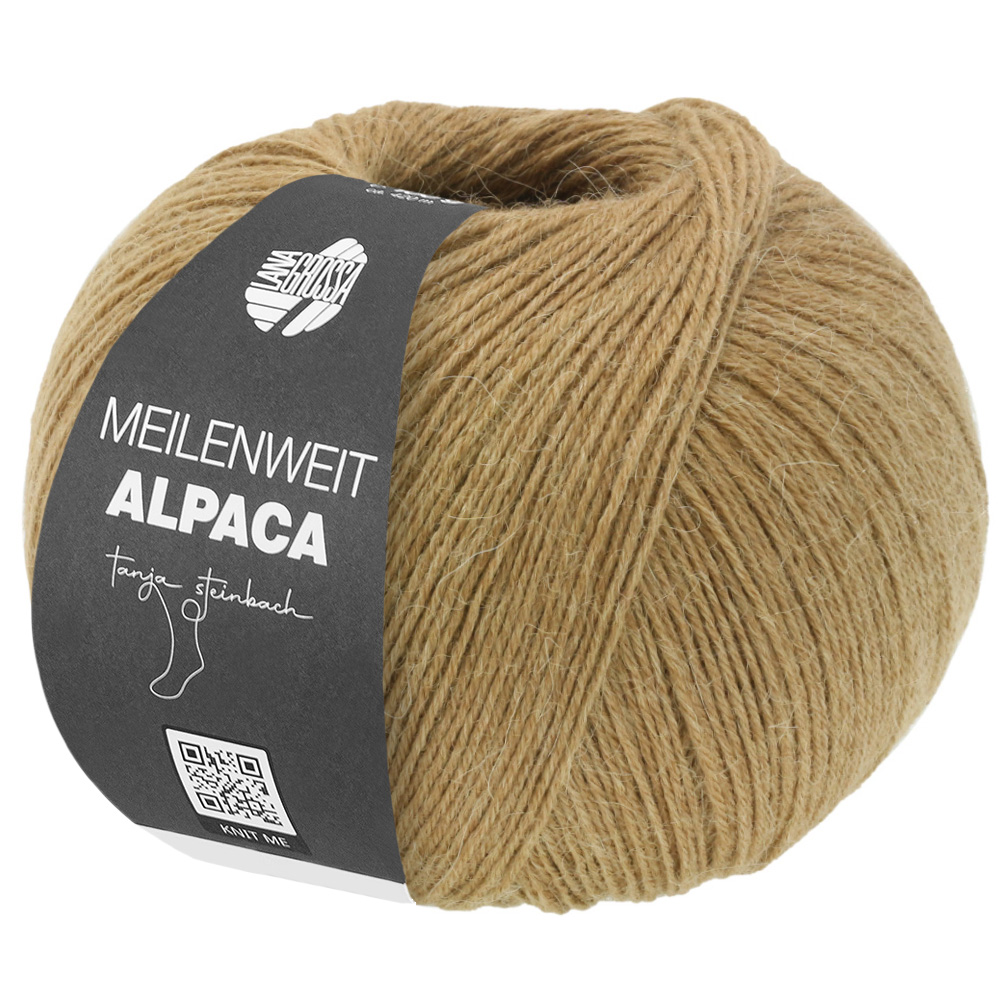 Lana Grossa Meilenweit 100 Alpaka Uni 100g Farbe: 2006 Camel