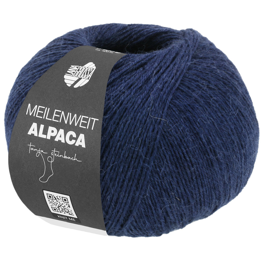Lana Grossa Meilenweit 100 Alpaca Uni 100g Farbe: 2010 Marine
