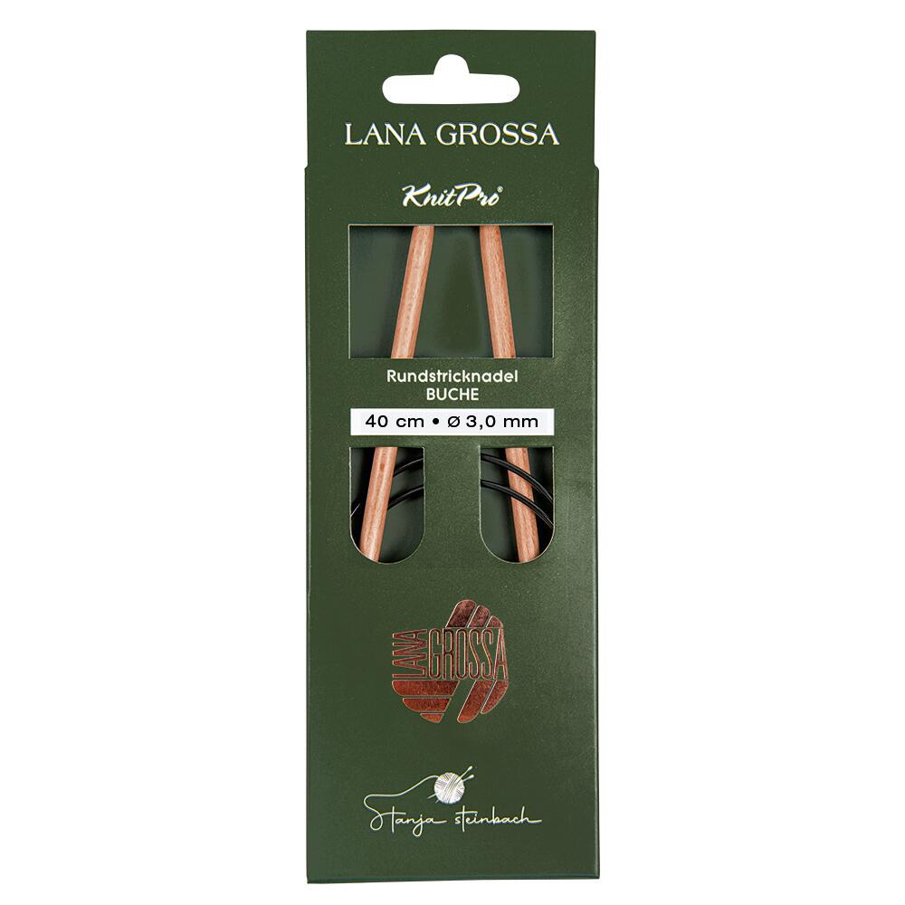 Lana Grossa Rundstricknadel 40cm Buche Tanja Steinbach Edition