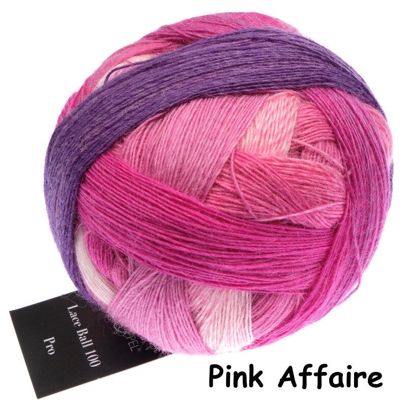Schoppel Wolle Lace Ball 100 - 100g Lacegarn aus Merinowolle Farbe 2517 Pink Affaire