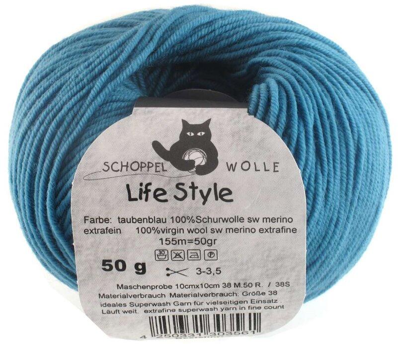 Schoppel Life Style uni - Wolle extra fein vom Merinoschaf in vielen schönen Farben taubenblau
