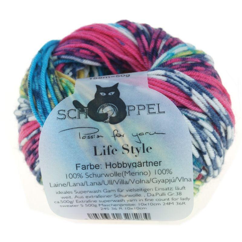 Schoppel Wolle Life Style magic - Wolle extra fein vom Merinoschaf  Farbe: Hobbygärtner