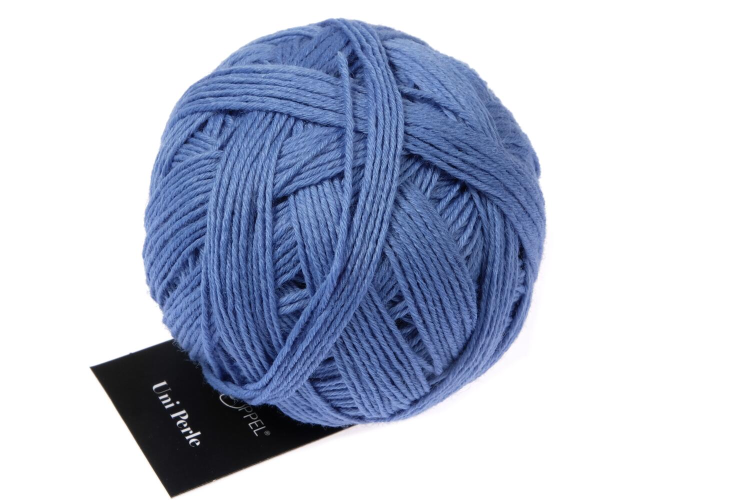 Schoppel Wolle Uni Perle 50g GOTS Farbe: Stahlblau