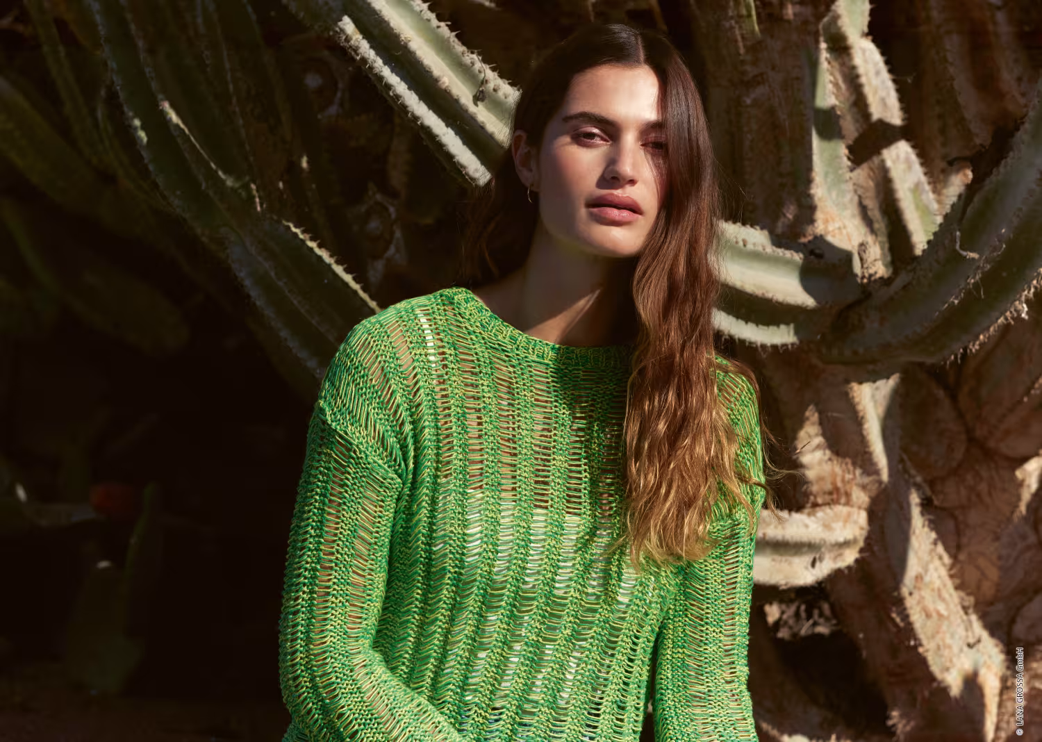 Lana Grossa Linea Pura Nr. 17 Modell 03 Pullover Linissimo und Solo Lino