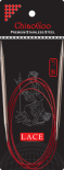 ChiaoGoo Rundstricknadel RED LACE mit Edelstahlspitzen 150cm lang