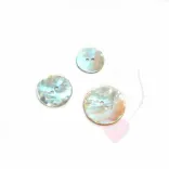 Perlmuttknopf rund, natur