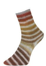 Woolly Hugs Paint Socks Modellbeispiel Farbe: 202 curry/braun