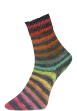 Woolly Hugs Paint Socks Modellbeispiel Farbe: 203 regenbogen