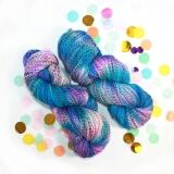FuF "Knallbonbons " handgefärbte Sockenwolle 100g Farbe: Luftschlangen