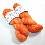 Fluse und Fussel Handdyed-Edition - Baby-Alpaka handgefärbt 100g Farbe: Orange