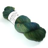 FuF Handdyed-Edition - Tweed Sockenwolle 100g Farbe: Chrysokoll