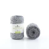 DMC Nova Vita 4 Multicolor - Makrameegarn aus recycelter Baumwolle Farbe: 122 Grey-Black