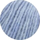 Strickset Halbrundes Tuch mit Spitze aus Ecopuno Farbe: 013 hellblau