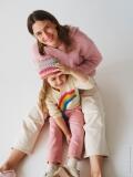 Lana Grossa Heft Kids Nr. 12 Modell 01 Hoodie, 17 Häkelmütze und 18 Pullover mit Regenbogen