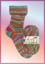 Opal Sockenwolle "Knuddelbande " 150g 6-fach Sockengarn Farbe: Partyigel