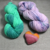 Lieblingsschaf - MerinoAlpaka handgefärbt 100g Unikate