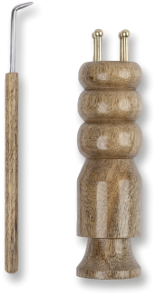 Strickliesel aus Mangoholz - Strickpüppchen Mia