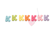 Buchstabenhits für Kids 18mm - 2-Loch Knopf K