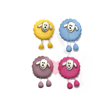 Schäfchen mit Wackelbeinen 18mm - Knopf mit Öse