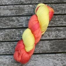 Turin multicolor - handgefärbte Sockenwolle mit Seide und Ramie Farbe: Sommersonne (T12)