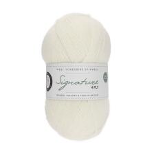 West Yorkshire Spinners Signature 4ply Unis 100g Farbe: 011 Marshmallow