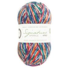 West Yorkshire Spinners Signature 4ply "Sparkle " 100g Farbe: Nutcracker