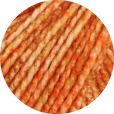 Lana Grossa Brigitte No. 5 Nature 50g Sprayeffekt Farbe: 105 Orange/Karamell meliert
