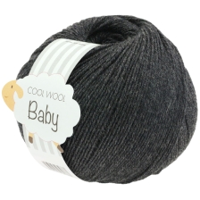 Lana Grossa Cool Wool Baby - extrafeines Merinogarn Farbe: 205 anthrazit