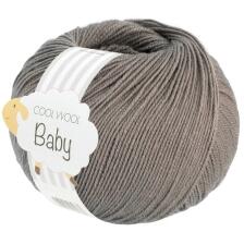 Lana Grossa Cool Wool Baby 50g - extrafeines Merinogarn Farbe: 324 Perlgrau