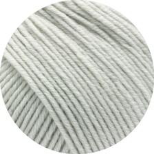 Lana Grossa Cool Wool Big - extrafeines Merinogarn Farbe: 1002 weißgrau