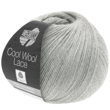Lana Grossa Cool Wool Lace Farbe: 27 hellgrau