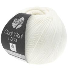 Lana Grossa Cool Wool Lace Farbe: 28 weiß