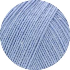 Lana Grossa Meilenweit 100 Seta 100g Sockengarn mit Seide Farbe: 034 Himmelblau