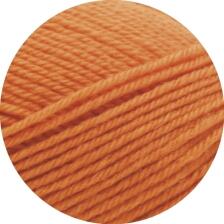 Lana Grossa Meilenweit 50 Cashmere - 50g Sockengarn mit Cashmere Farbe: 51 Orange