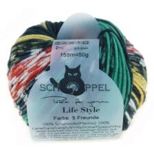 Schoppel Wolle Life Style magic - Wolle extra fein vom Merinoschaf Farbe: 5 Freunde