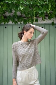 Rosy Green Wool Anleitung - Pullover Let it Fall von Matilda Kruse