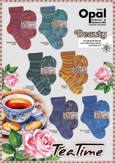 Opal Beauty Tea Time 4fach Sockengarn 100g