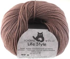 Schoppel Wolle Life Style uni - Wolle extra fein vom Merinoschaf Farbe: Tundra